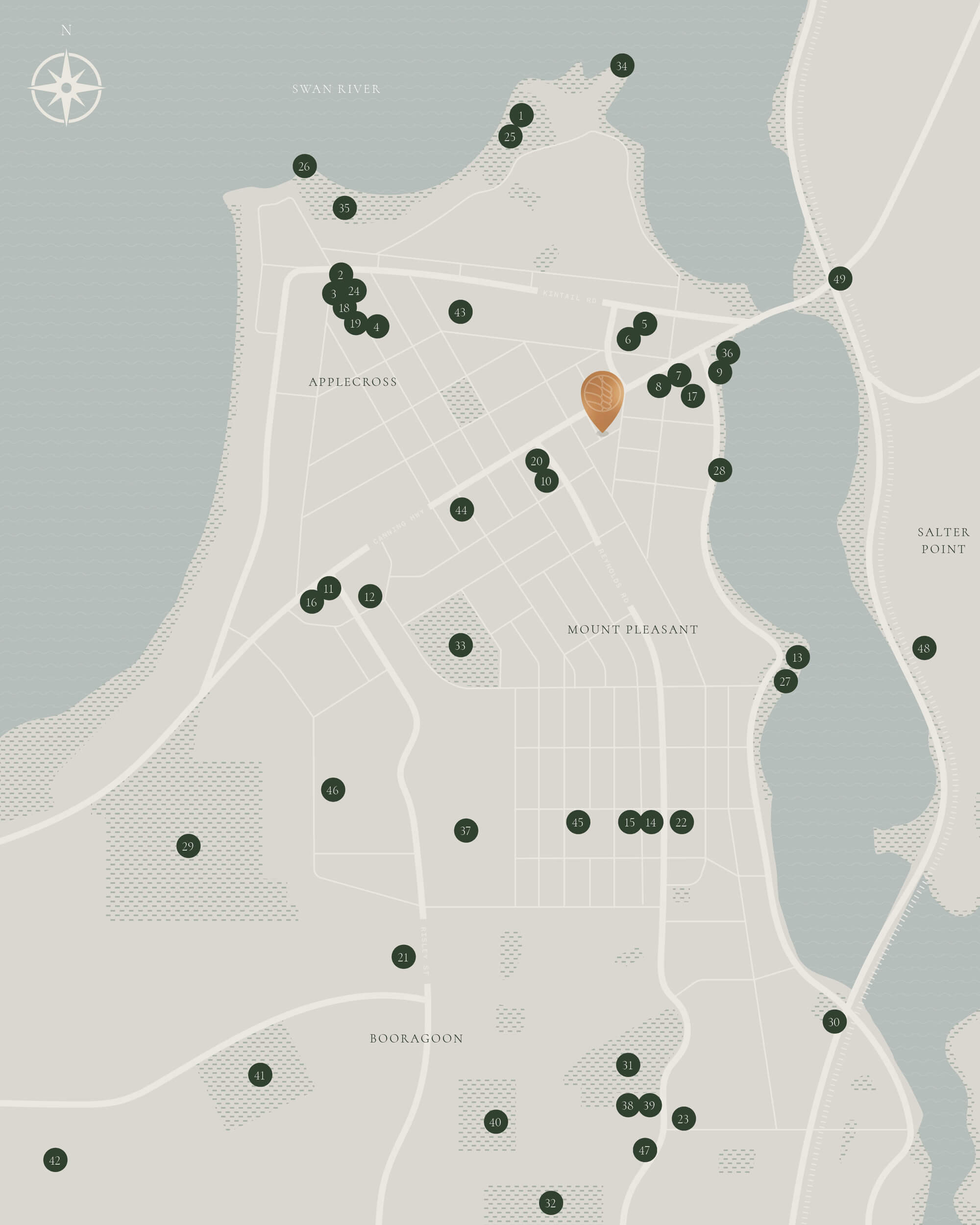 Oasis by DevelopWise - Applecross / Mount Pleasant Map