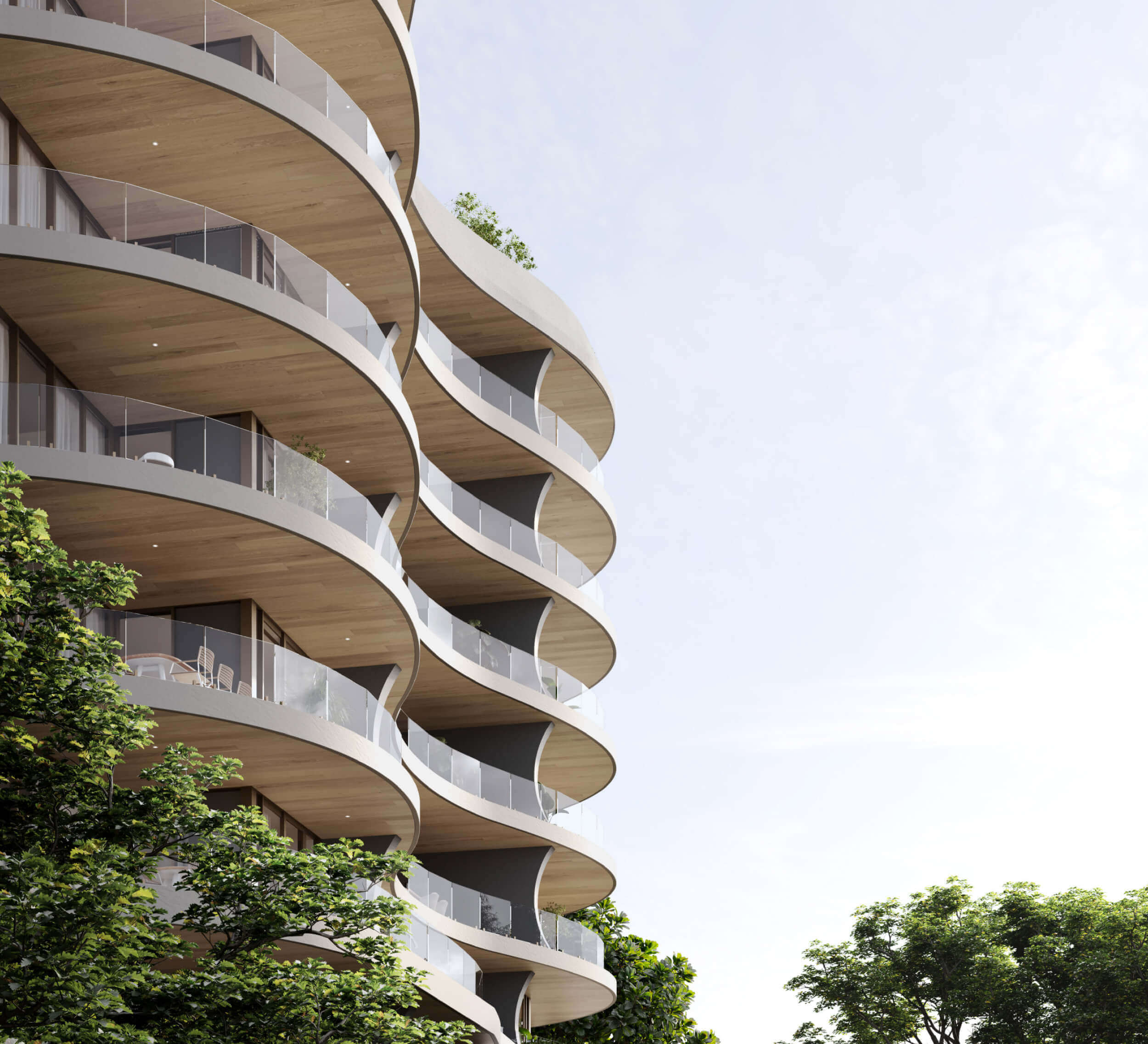 Oasis Apartments - Side View