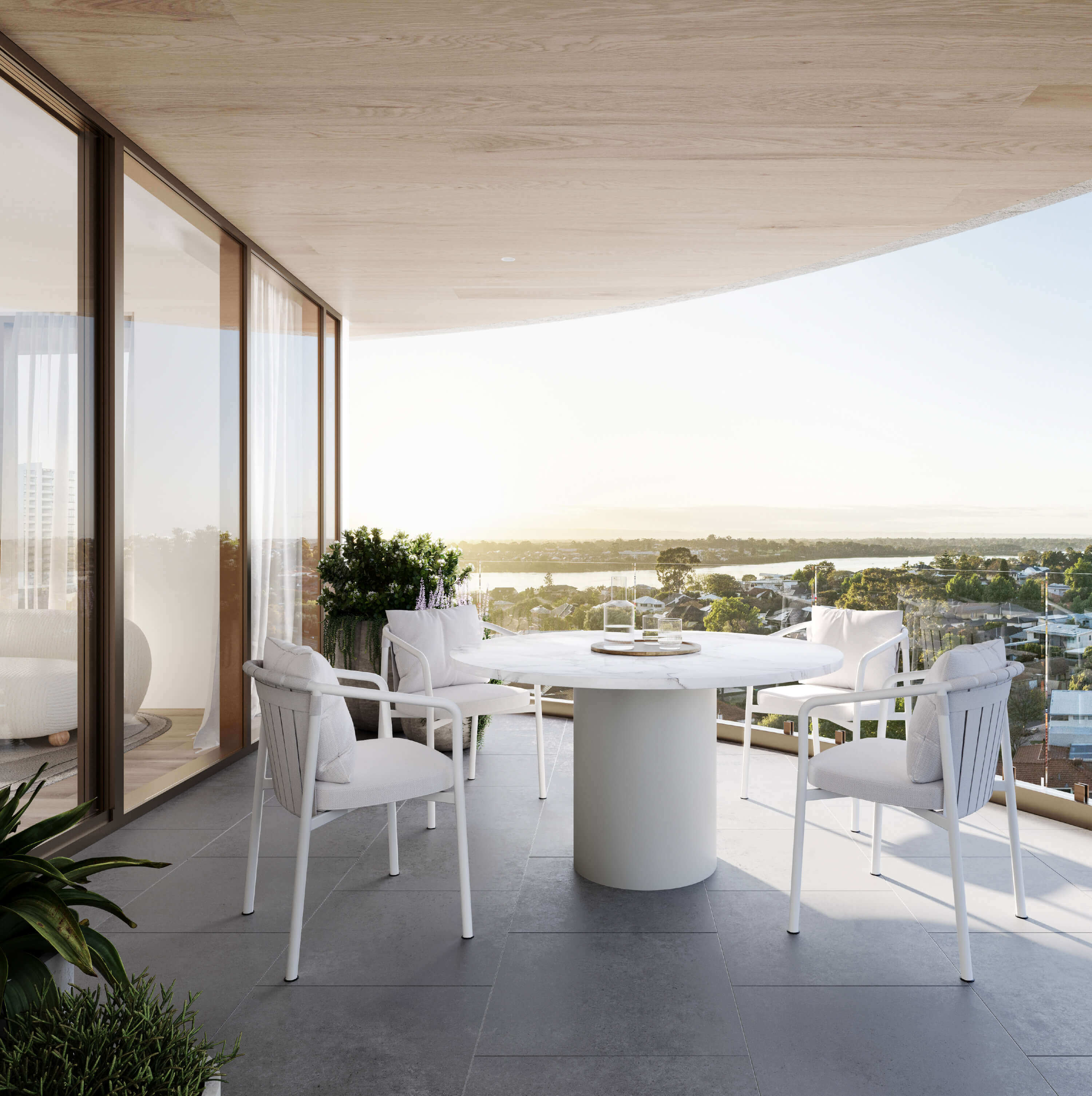 Oasis Apartments - Balcony